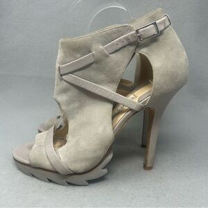 Camilla Skovgaard Tan Beige High Heel Bootie Sandals Dress Size 39 EU